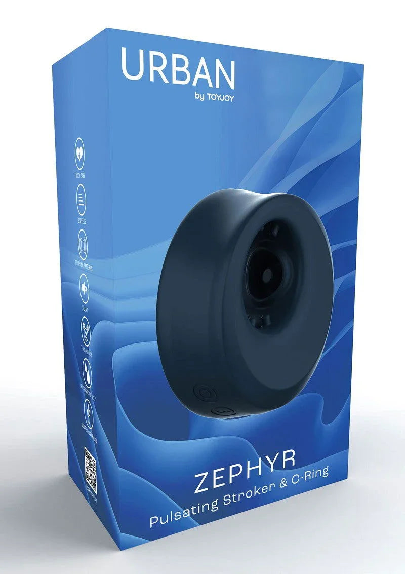 ToyJoy Urban ZEPHYR - Pulsating Stroker & C-Ring - Happytoys Sexshop: online sex shop for Feeling Happy & Easy 😊 - Discreet geleverd