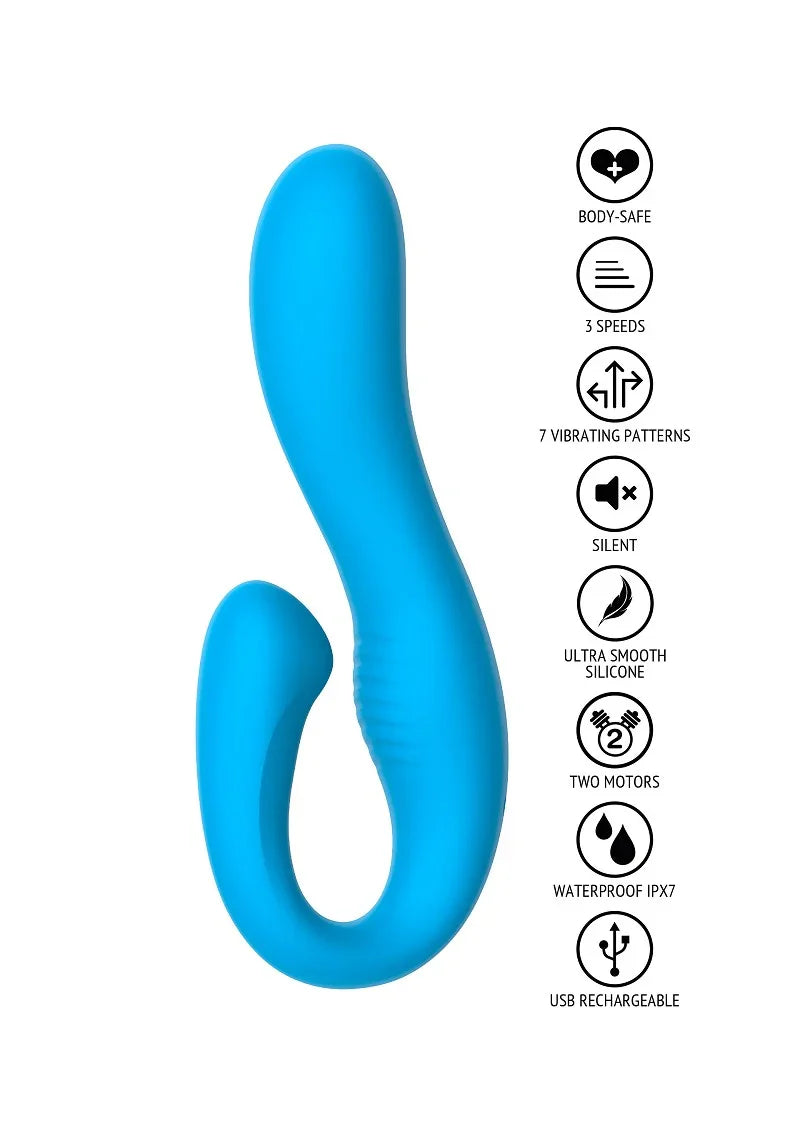 ♀ ToyJoy Fame The Skyler Rabbit Vibrator - Happytoys Sexshop: online sex shop for Feeling Happy & Easy 😊 - Discreet geleverd