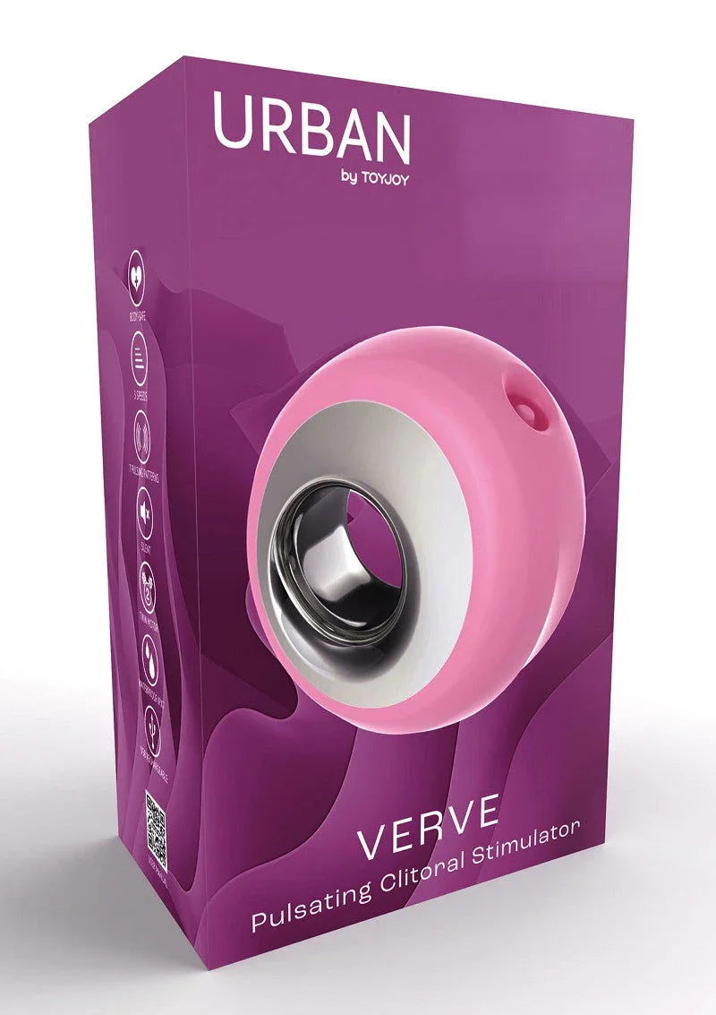 ToyJoy Urban VERVE - Pulsating Clitoral Stimulator - Happytoys Sexshop: online sex shop for Feeling Happy & Easy 😊 - Discreet geleverd