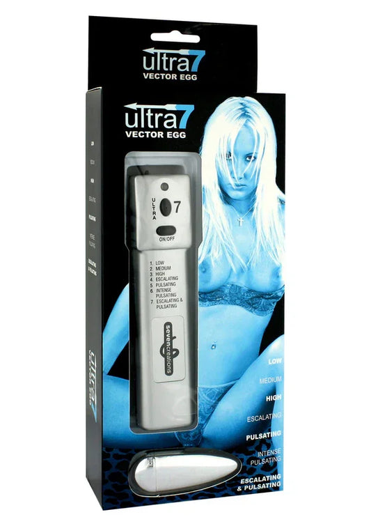 Ultra 7 Vector Egg Vibrating Seven Creations - Happytoys Sexshop: online sex shop for Feeling Happy & Easy 😊 - Discreet geleverd