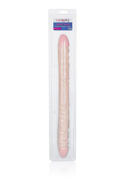 Veined Double Dong 18 inch Light Skin Tone by CalExotics - Happytoys Sexshop: online sex shop for Feeling Happy & Easy 😊 - Discreet geleverd