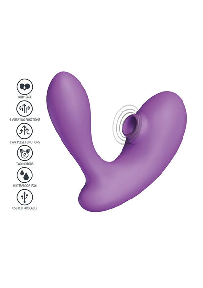 DuoVibe I Air Vibrator by Xocoon - Happytoys Sexshop: online sex shop for Feeling Happy & Easy 😊 - Discreet geleverd