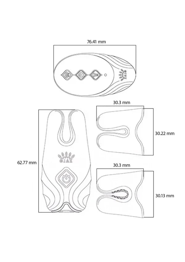 Nave Vibrating Nipple Clamps Pink @ Zalo - Happytoys Sexshop: online sex shop for Feeling Happy & Easy 😊 - Discreet geleverd