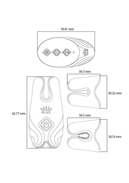 Nave Vibrating Nipple Clamps Pink @ Zalo - Happytoys Sexshop: online sex shop for Feeling Happy & Easy 😊 - Discreet geleverd