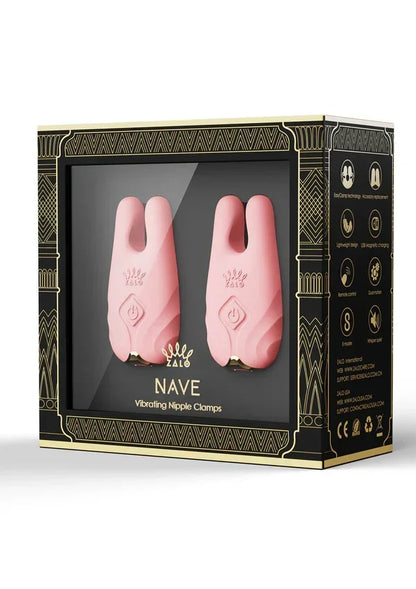 Nave Vibrating Nipple Clamps Pink @ Zalo - Happytoys Sexshop: online sex shop for Feeling Happy & Easy 😊 - Discreet geleverd
