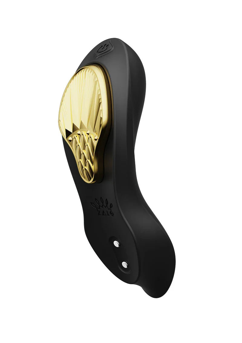 Aya Wearable Vibrator Black by Zalo - Happytoys Sexshop: online sex shop for Feeling Happy & Easy 😊 - Discreet geleverd