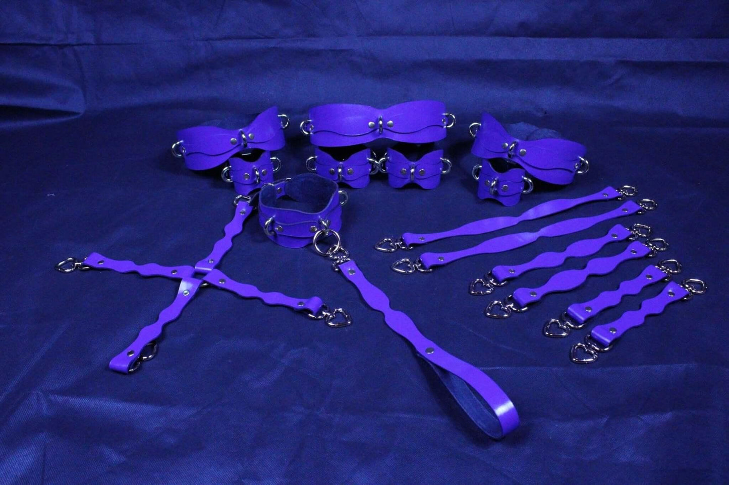 Bondage Gear Handmade Leather Restraint Kit Full Body Bondage Set - Happytoys Sexshop: online sex shop for Feeling Happy & Easy 😊 - Discreet geleverd