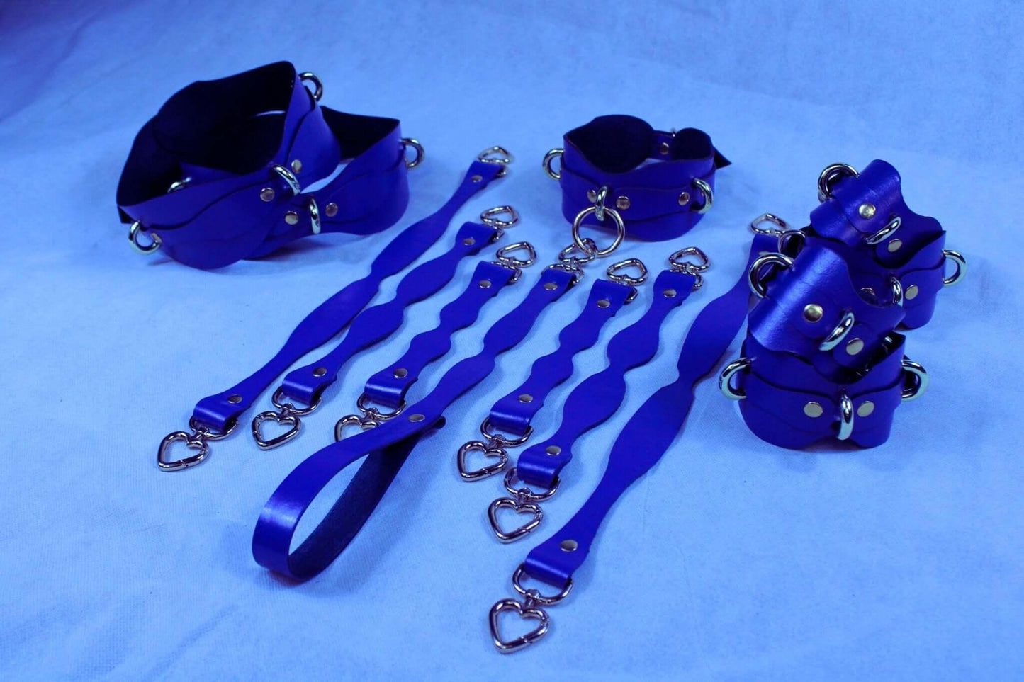 Bondage Gear Handmade Leather Restraint Kit Full Body Bondage Set - Happytoys Sexshop: online sex shop for Feeling Happy & Easy 😊 - Discreet geleverd