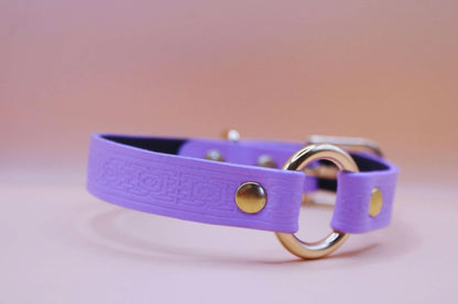 BDSM Day Collar Handmade Lilac BDSM Collar - Submissive Collar - Happytoys Sexshop: online sex shop for Feeling Happy & Easy 😊 - Discreet geleverd