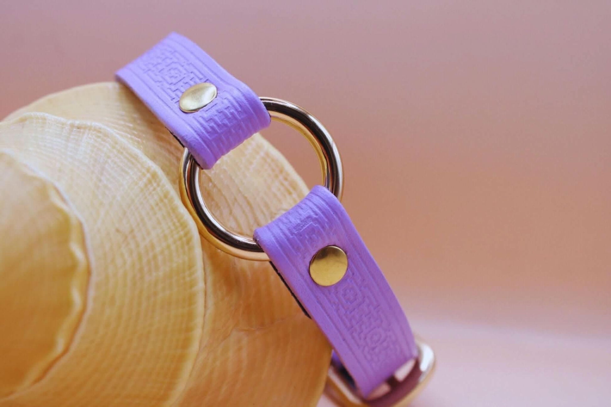 BDSM Day Collar Handmade Lilac BDSM Collar - Submissive Collar - Happytoys Sexshop: online sex shop for Feeling Happy & Easy 😊 - Discreet geleverd