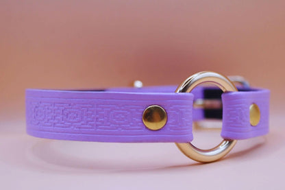 BDSM Day Collar Handmade Lilac BDSM Collar - Submissive Collar - Happytoys Sexshop: online sex shop for Feeling Happy & Easy 😊 - Discreet geleverd