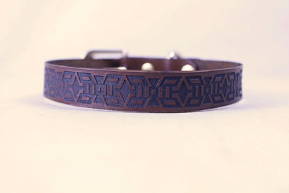 Slave Collar Handmade Minimalist Tribal Motif for Submissive Wear - Happytoys Sexshop: online sex shop for Feeling Happy & Easy 😊 - Discreet geleverd