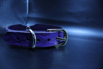 Choker Collar Elegant Purple Leaf O-Ring BDSM Slave Collar - Happytoys Sexshop: online sex shop for Feeling Happy & Easy 😊 - Discreet geleverd