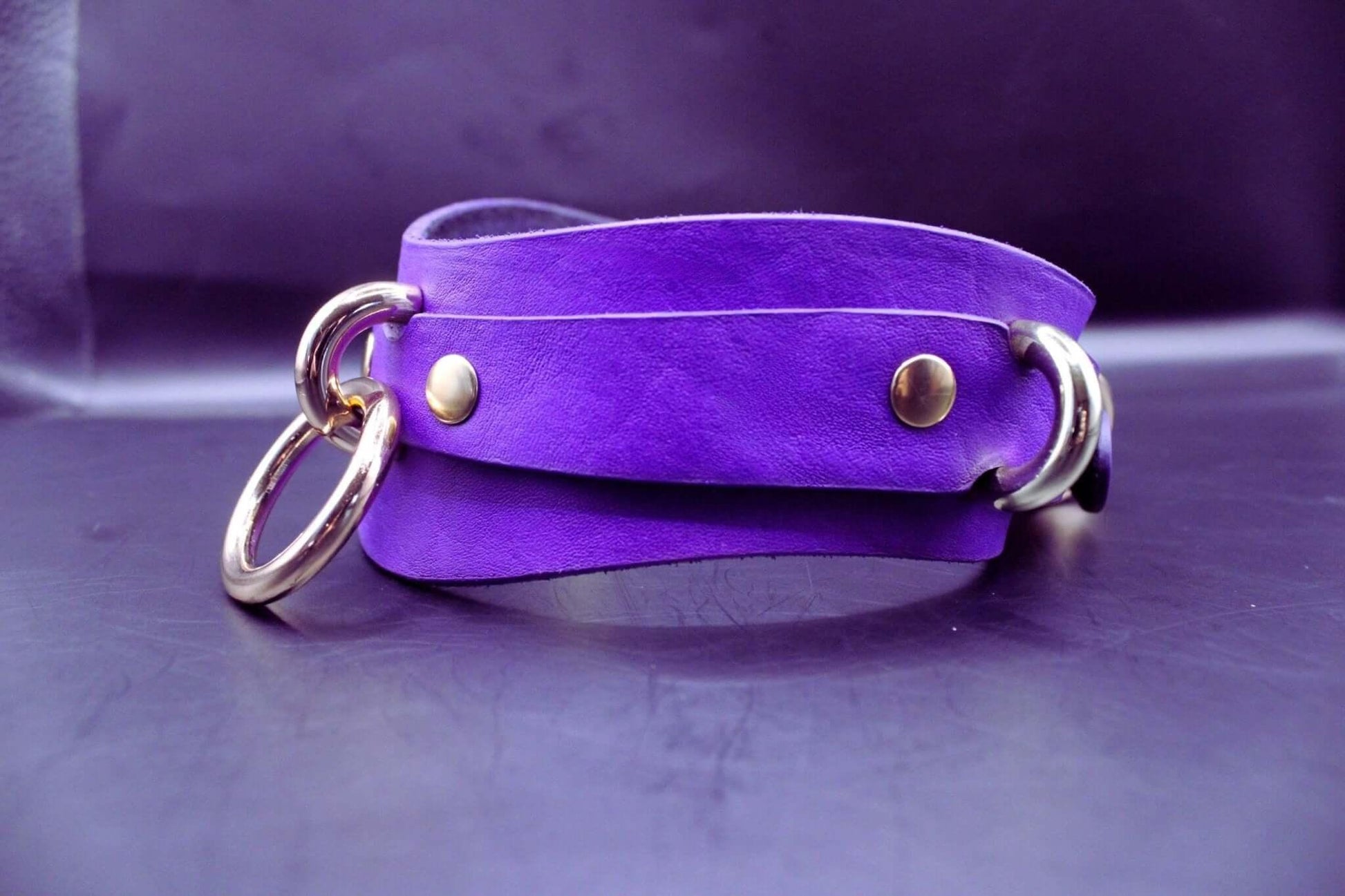 Posture Collar | Handmade Sub Collar with Gold Hardware for Pet Play - Happytoys Sexshop: online sex shop for Feeling Happy & Easy 😊 - Discreet geleverd