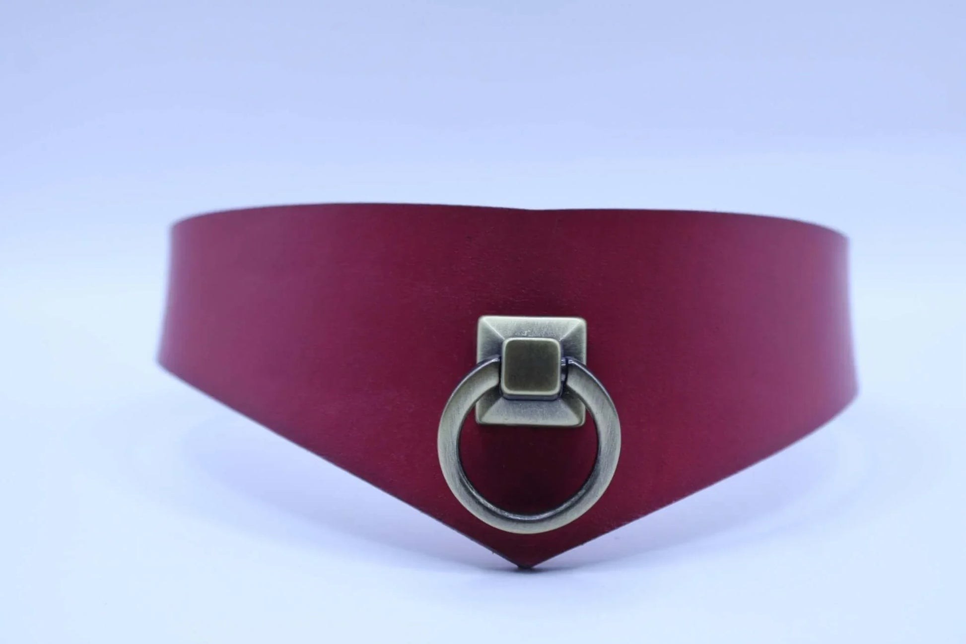 BDSM Leather Choker Collar with D-Ring BDSM Submissive Collar - Happytoys Sexshop: online sex shop for Feeling Happy & Easy 😊 - Discreet geleverd