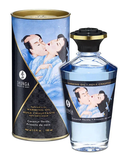 Bestel: Warming Oil - Coconut Water - 100 ml by Shunga - bij Happytoys: de erotische sex webshop | liever Happy dan Easy ⭐⭐⭐⭐⭐